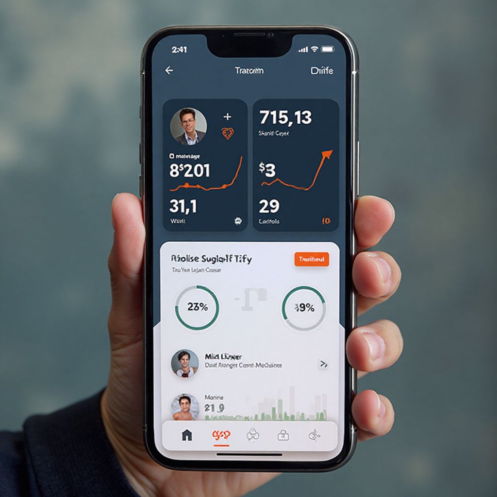 Fitness Tracking App Interface
